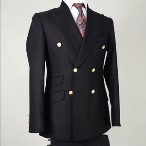 Mens 2 peace double breasted suit